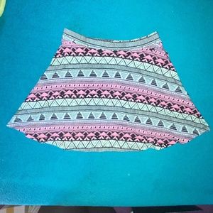 Geometric Skater Skirt